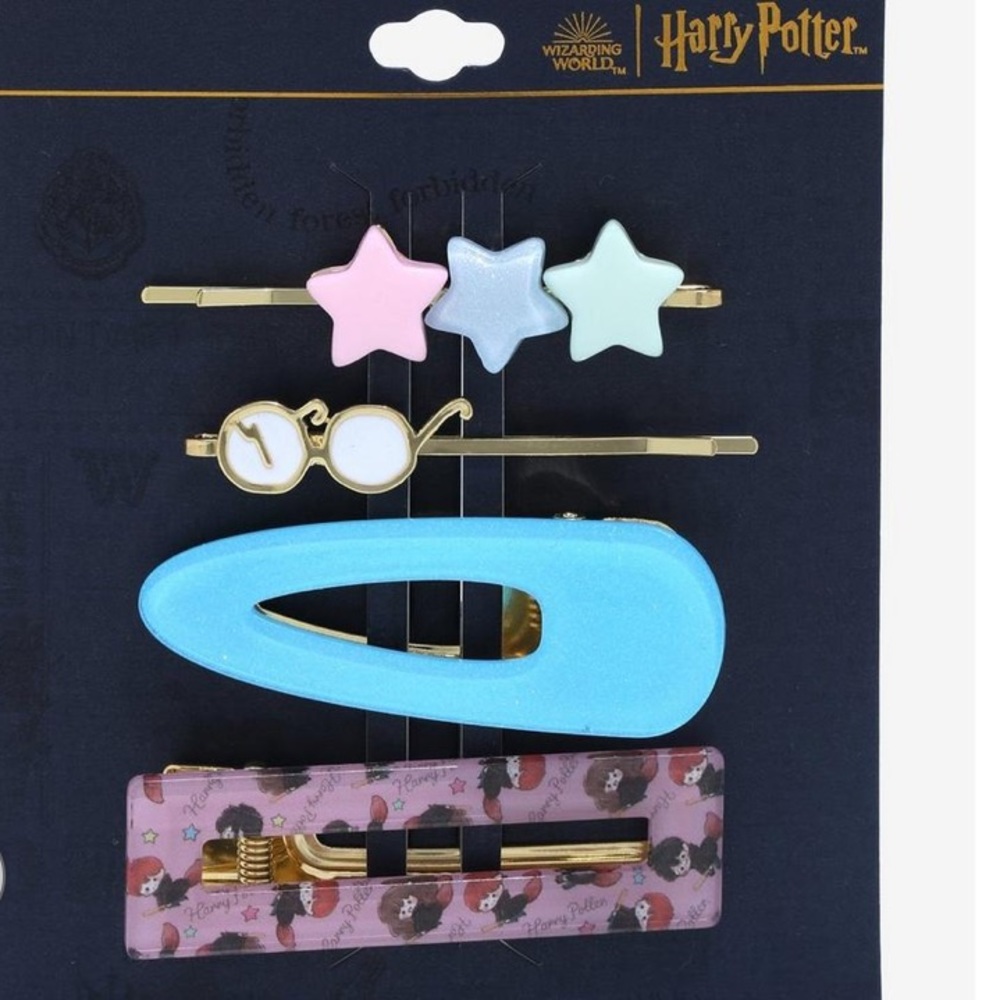Harry Potter‎ Broomsticks & Harry's Glasses Hair Clip Set - BoxLunch Exclusive